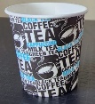 6 OZ PAPER CUP BLACK AND BLUE 20X50 PCS