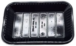 PLASTIC V2 TRAYS - PP BLACK ( 1X10 KG ) RECTANGULAR SHAPE