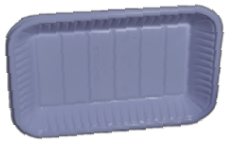 Plastic V2 Trays - PP White (1x10kg)( Rectangular Shape)