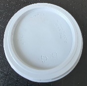 PLASTIC LID FOR 6.5 OZ AND 7 OZ PAPER CUP PP WHITE  (1X1000)